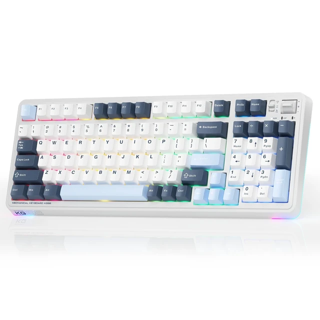 Main image of Machenike KG98 Mechanical Keyboard,Hot Swappable Custom Gaming Keyboard,Pre-lubed Linear Switches,RGB Sidelit,Tri-Mode 98 Keys Compact Layout for Gaming/Typing/Win/Mac/PC