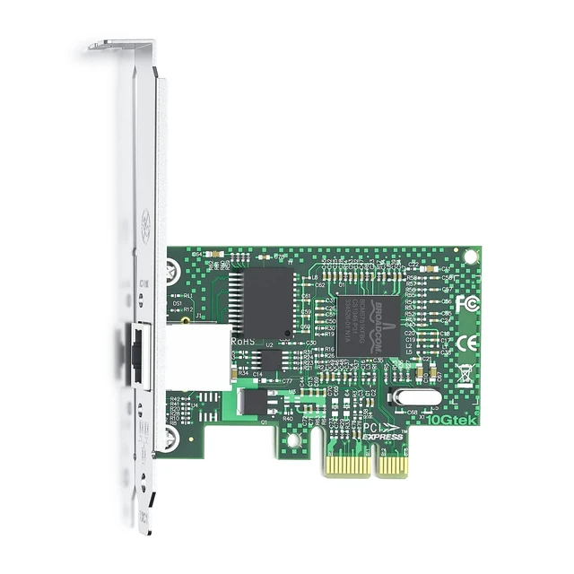 Alt view image 3 of 5 - ipolex 1.25G Gigabit Ethernet Network Card with Broadcom BCM5751 Controller-10/100/1000Mbps Ethernet Network Adapter(NIC) Compatible for BCM5751-T1, Single RJ45 Copper Port, PCI-Express 2.1 X1