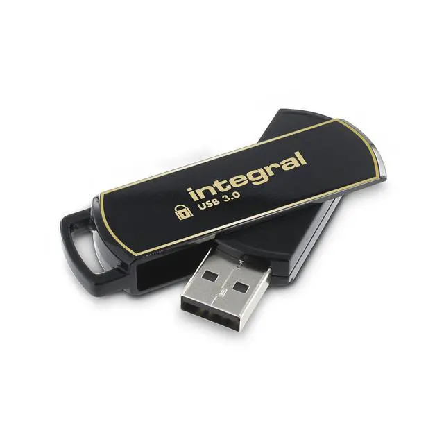 Alt view image 2 of 5 - Integral 64GB Secure 360 Encrypted USB3.0 Flash Drive (256-bit AES Encryption)
