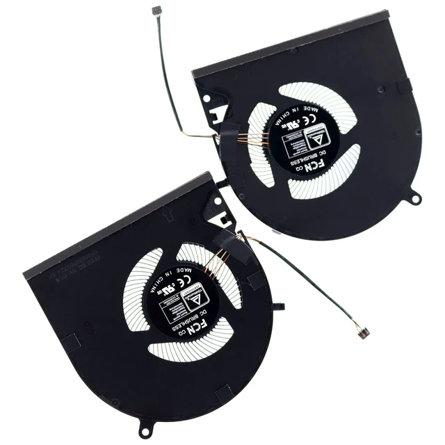 Alt view image 3 of 5 - Deal4GO CPU Cooling Fan w/Graphics GPU Fan Set Replacement for Razer Blade 15 Advanced RZ09-0409 RZ09-0409A RZ09-0409B RZ09-0409C (2021)