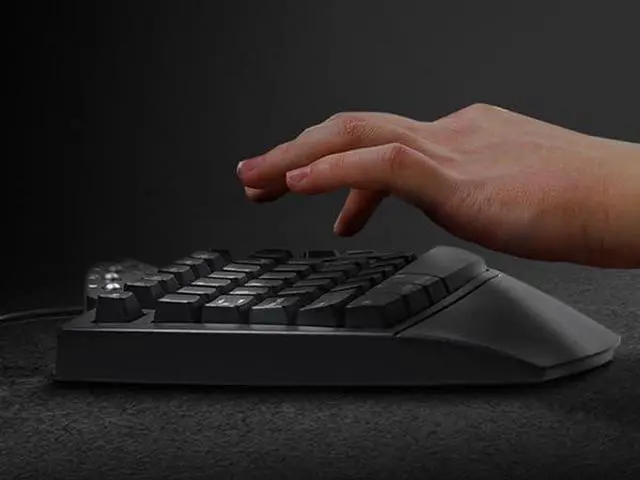 Alt view image 5 of 7 - Perixx PERIDUO-512B US, Wired Ergonomic Keyboard and Vertical Mouse Combo - USB - Black - US English