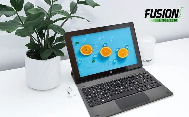 Alt view image 7 of 7 - Fusion5 Universal Docking Keyboard for All 10.1" Windows Tablet Models - Convert Your Windows 11 Tablet into a Laptop PC for Enhanced Productivity - Slim & Stylish Design