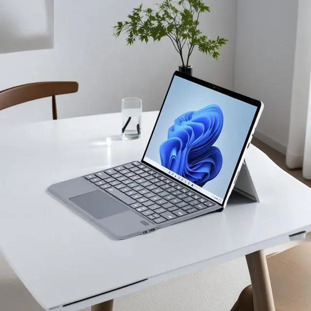 Alt view image 6 of 7 - QUARK Keyboard for Microsoft Surface Go (4/3/2/1), Detachable Bluetooth Wireless Keyboard with Trackpad Compatible with Surface Go 4 (2023) / Go 3 (2021) / Go 2 (2020) / Go (2018) - Grey