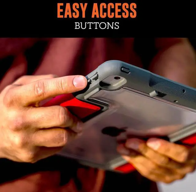 Alt view image 5 of 6 - STM Dux Plus Duo iPad Case 9th/8th/7th Gen 10.2-Inch  Rugged Slim Protective Cover with Clear Back, Pencil Holder, Auto Sleep/Wake Magnetic Cover, Military Grade Drop Tested  Black