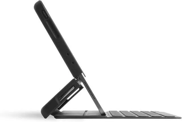 Alt view image 3 of 7 - STM Dux Shell Magic Folio for iPad Pro 11" (4th/3rd/2nd/1st Gen) - Ultra Protective Case with Apple Pencil Storage - Black (stm-222-295KZ-01)