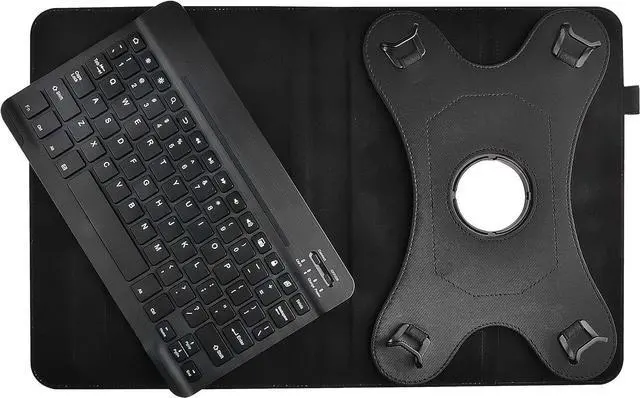 Main image of Navitech Black Rotational Bluetooth Keyboard Case Compatible with Honor Pad 5 8" Tablet
