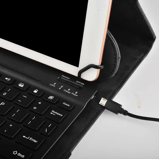 Alt view image 3 of 6 - Navitech Black Rotational Bluetooth Keyboard Case Compatible with Honor Pad 5 8" Tablet