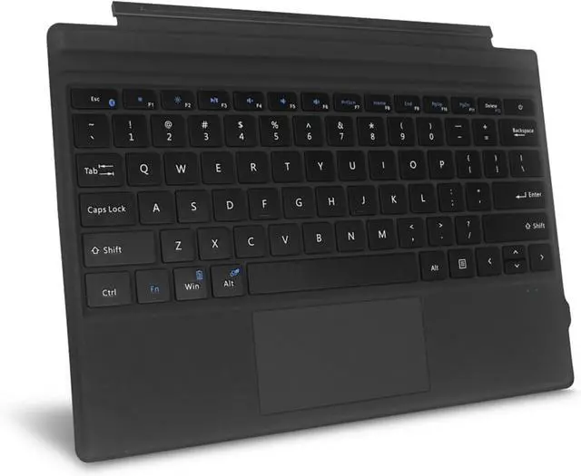Main image of Fintie Type Cover for Microsoft Surface Pro 7 Plus, Surface Pro 7/6/5/4/3, Ultrathin Portable Wireless Bluetooth Keyboard with Built-in Rechargeable Battery (Black)