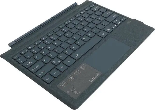 Main image of Yosoo Tablet Keyboard BT Magnetic RGB Backlit with Gesture Control Touchpad for Pro 3 7+ Colorful Leather (Blue)