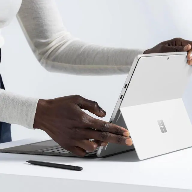 Alt view image 6 of 6 - Microsoft Surface Pro Keyboard for Surface Pro Copilot+ (11th Edition), Pro 9 and 8 with Pen Storage, Alcantara Material, Black