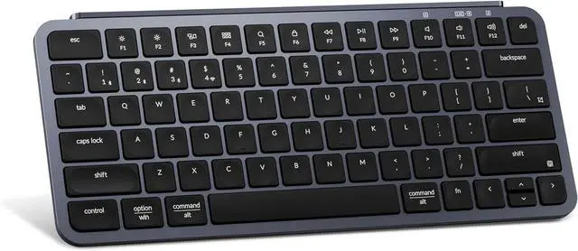 Main image of Keychron B1 Pro Ultra-Slim ZMK/Launcher Wireless Bluetooth 2.4 GHz/Wired Connection Keyboard for Mac Windows Linux - Gray