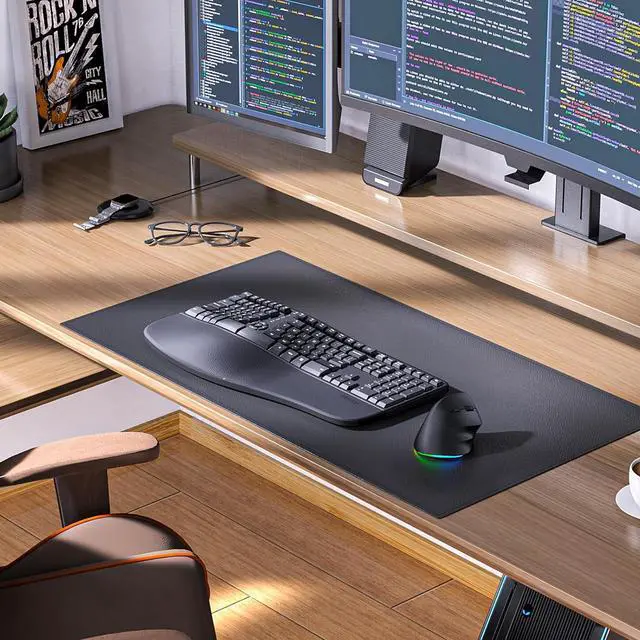 Alt view image 7 of 7 - MEETION Ergonomic Keyboard, Wireless Computer Keyboard, Ergo Split Keyboard with Cushioned Wrist, Palm Rest, Curved, Natural Typing, Full Size Rechargeable for Windows/Mac/Laptop/PC, Black