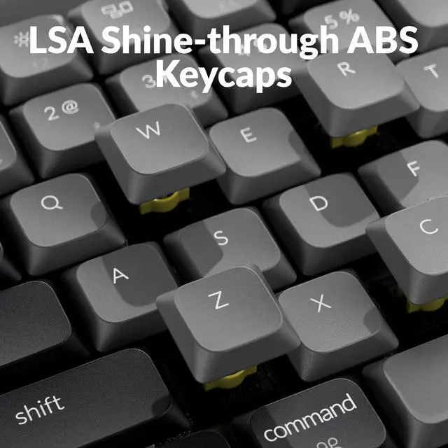 Alt view image 6 of 7 - Keychron K3 Version 3 QMK Low Profile Mechanical Keyboard Wireless, 84 Keys Programmable Bluetooth 5.2/Wired Connection, Shine-Through Keycaps RGB Backlit Compatible with Mac Windows Linux