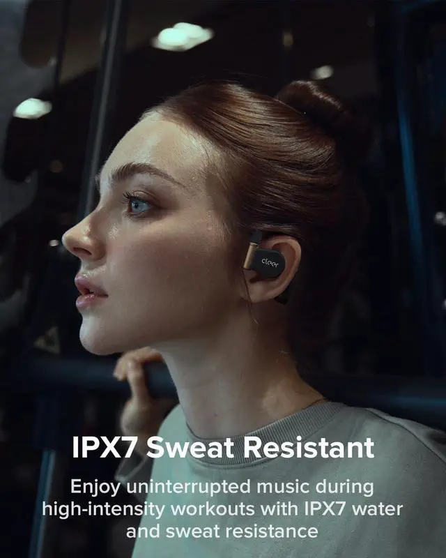 Alt view image 6 of 7 - ARC 3 Sports Pro Open Ear Headphones - Dolby Audio, Snapdragon Sound True Wireless Earbuds,40Hr Battery, Bluetooth 5.4, IPX7,Heart Rate Tracking,Wireless Charging Smart Case, Comfort Fit, Black
