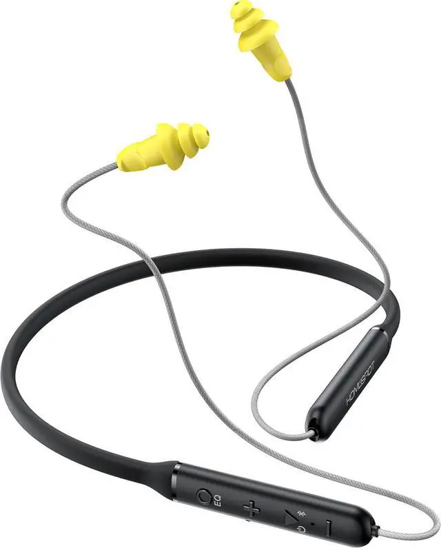 Main image of HomeSpot Wireless Neckband Headphones, Noise Reduction 27dB NRR, aptX HD, 3 EQ Modes, 40H Battery Life, OSHA Compliant