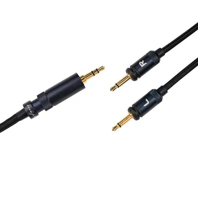 Alt view image 3 of 3 - LL-RC 2024 Furukawa monocrystalline Copper Headphone Replacement Cable Dual 3.5mm Connector to 3.5mm/4.4mm Stereo Headphone Cable FT3/JT1/FT5 (1.5M)