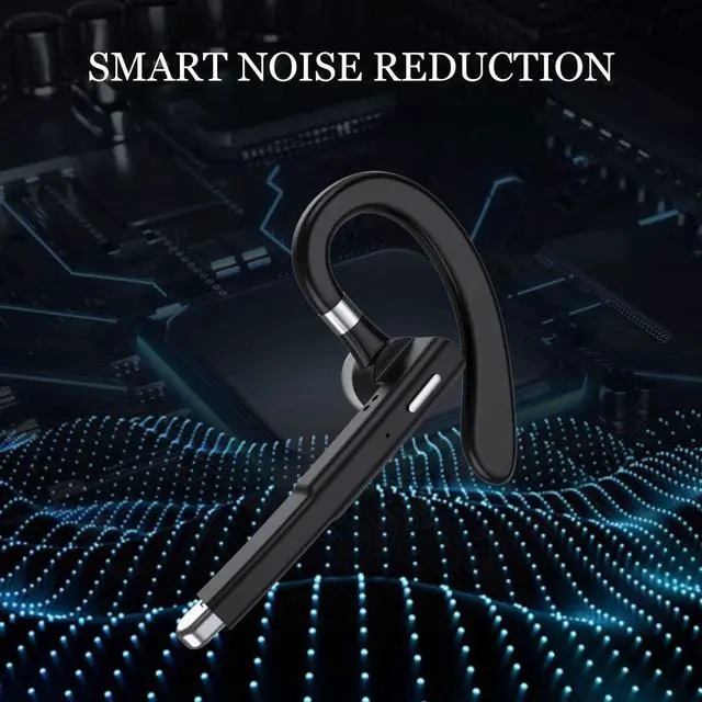 Alt view image 3 of 7 - Wireless Earphone Ear-Hook Headphone Boom Mic Compatible with Samsung Galaxy Z Flip7/Z Flip7 FE, Handsfree Single Headset Over The Ear Earbud