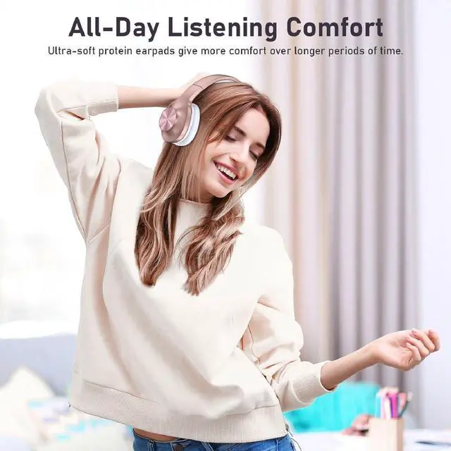 Alt view image 5 of 6 - Wireless Headphones Foldable Headset Compatible with Samsung Galaxy Tab Active5 Pro/XCover7 Pro, w Mic Hands-Free Earphones Earbuds Over Ear
