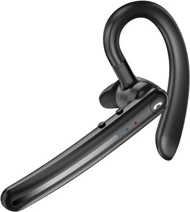 Alt view image 2 of 7 - Wireless Earphone Ear-Hook Headphone Boom Mic Compatible with Motorola Edge (2025), Handsfree Single Headset Over The Ear Earbud