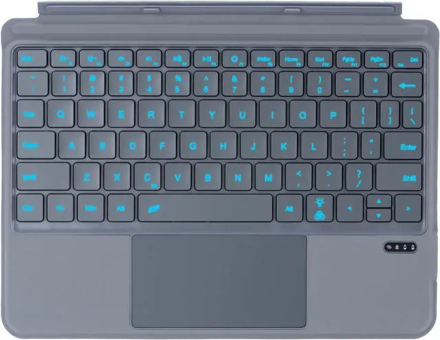 Main image of Keyboard for Surface Go 4 2023 / Surface Go 3 2021 / Surface Go 2 2020 / Surface Go 2018, 7-Color Backlight, Magnetic Detachable, Bluetooth Wireless Keyboar with Trackpad, Black Grey
