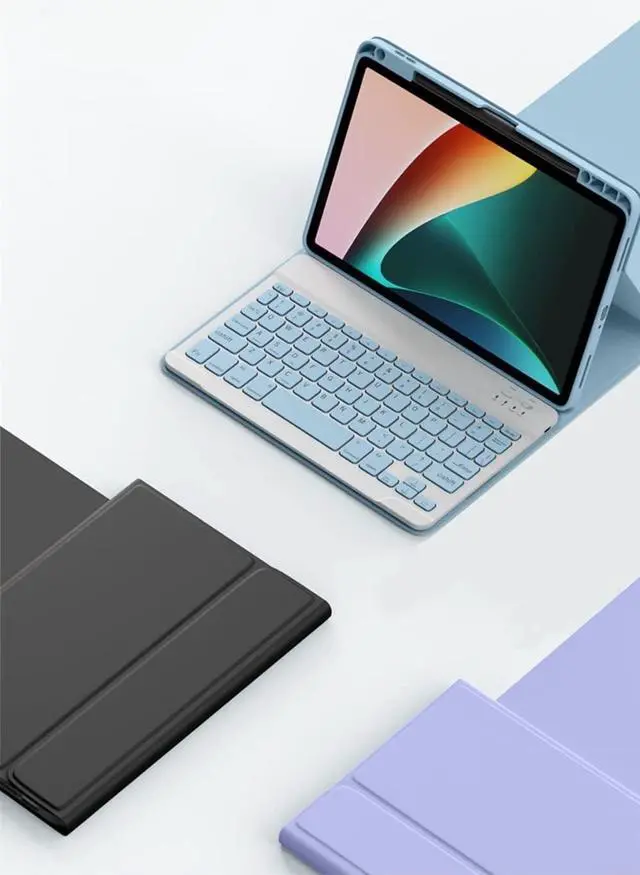 Alt view image 7 of 7 - Keyboard Case for iPad Pro 13 inch M4 Keyboard Case Magnetic Detachable Bluetooth Keyboard Cover Support Pencil Charging,Pink