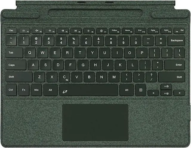 Main image of Keyboard for Surface Pro 11/10/9/8/X (13inch), Portable Slim Type Cover for Surface Pro, Wireless Bluetooth Keyboard with Touchpad, Backlits,Built in Pencil Holder,Dark Green