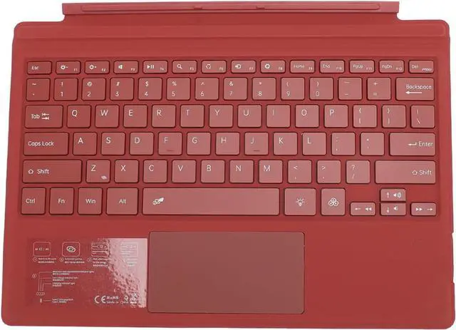 Main image of Keyboard, Stable Multi Touchpad Magnetic Tablet Keyboard Colorful Backlight for Pro 3 4 5 6 7 for Videos (Red)