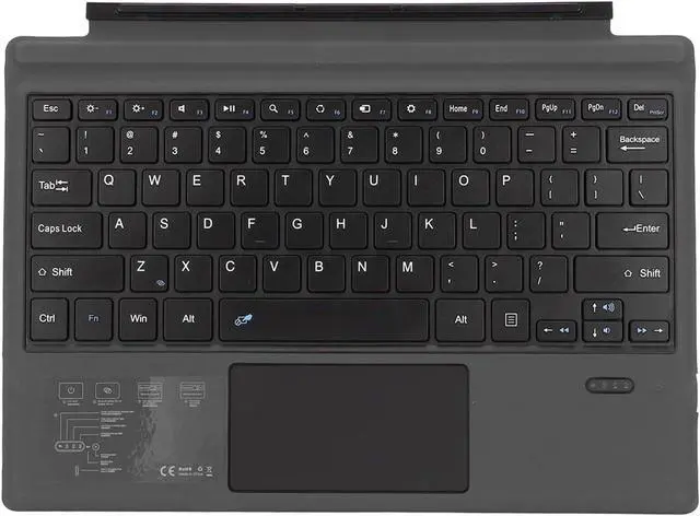 Alt view image 7 of 7 - Bluetooth 5.3 Magnetic Keyboard with Touchpad for for Pro 3/4/5/6/7/7+, Portable Tablet Built in Battery Type C Charging Keyboard