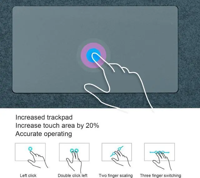 Alt view image 4 of 7 - Yunseity Tablet Keyboard, Accurate Magnetic Tablet Keyboard for Home Entertainment (Blue)