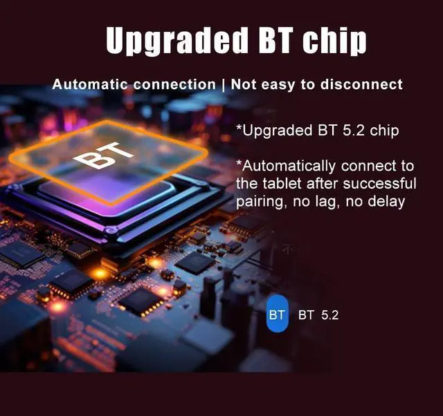 Alt view image 4 of 7 - Three-in-One Design Tablet Smart Control Keyboard, Strong Magnetic Absorption, BT5.2 Long Endurance with 3-Level Adjustable Back, 135° Adjustable Angle, Suitable for 10th 2022