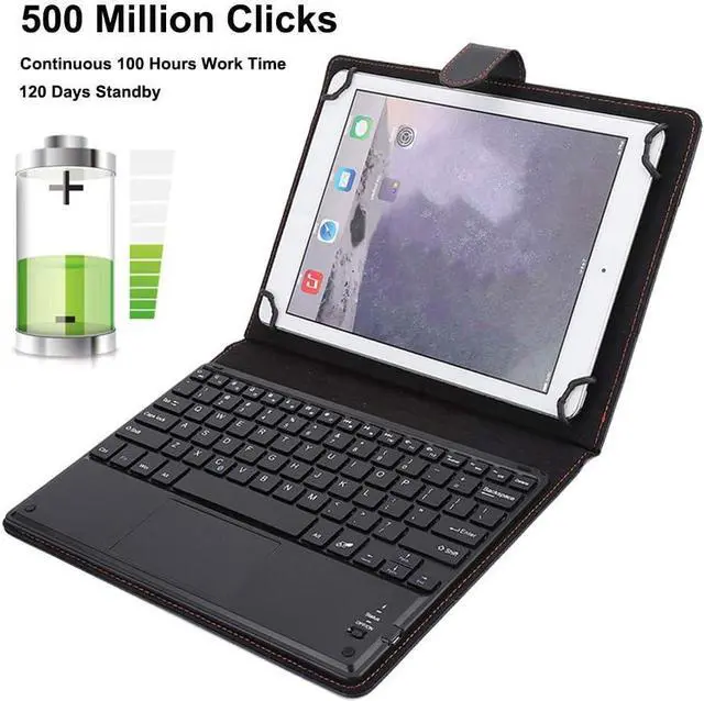 Alt view image 5 of 7 - Diyeeni Bluetooth Touchpad Keyboard with Case, Multifunctional Bluetooth Touchpad, Keyboard Suitable for 9.710in Tablet PC, Continuous 100 Hours Long Standby