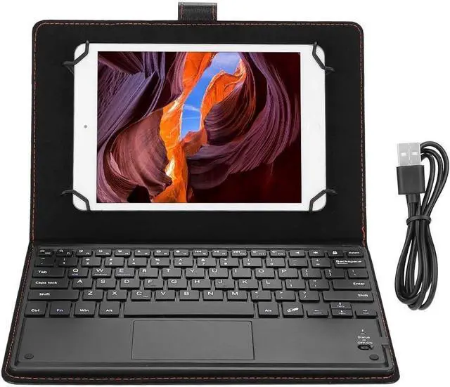 Alt view image 7 of 7 - Diyeeni Bluetooth Touchpad Keyboard with Case, Multifunctional Bluetooth Touchpad, Keyboard Suitable for 9.710in Tablet PC, Continuous 100 Hours Long Standby
