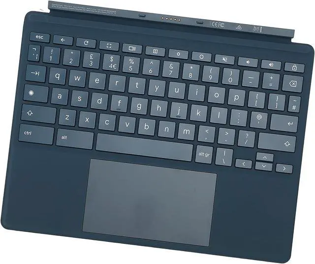 Alt view image 5 of 7 - Magnetic 11inch Keyboard Compatible with Chromebook X 2 Da0023dx Detachable - SlimKeys BT Keyboard with Trackpad