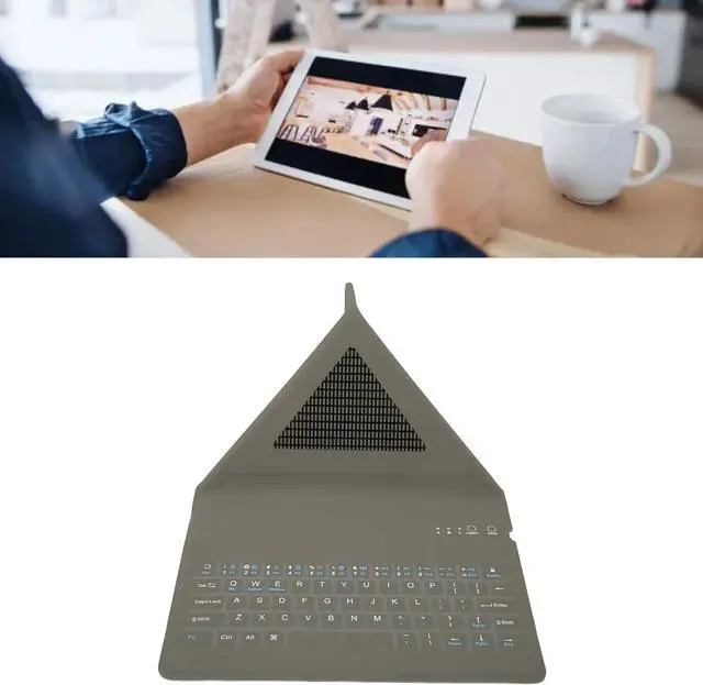 Alt view image 4 of 7 - BT3.0 Class 2 Tablet Keyboard Case for iOS Tablet with Full Protection, Stand Design, Slim and Portable