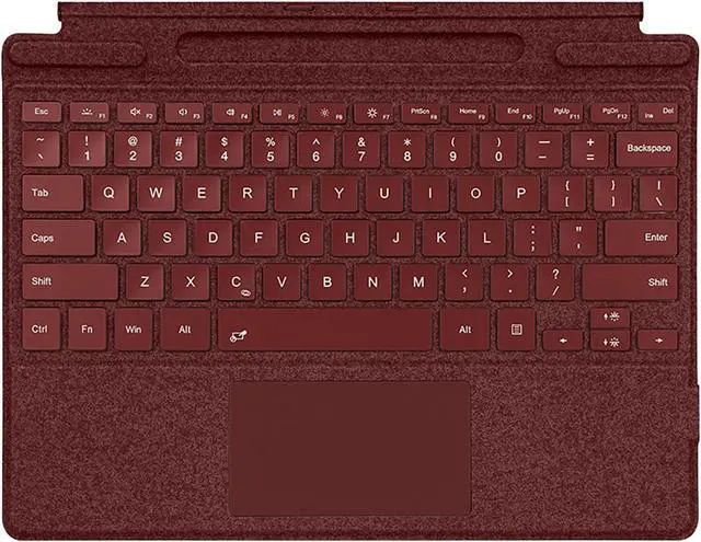 Main image of Keyboard for Surface Pro 11/10/9/8/X (13inch), Portable Slim Type Cover for Surface Pro, Wireless Bluetooth Keyboard with Touchpad, Backlits,Built in Pencil Holder,Wine Red
