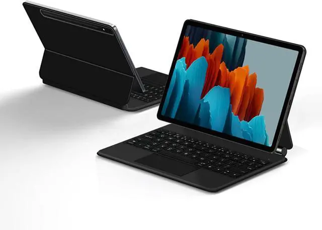 Alt view image 2 of 7 - Keyboard Case for Samsung Galaxy Tab S7 / S8 11inch SM-T870/T875/X700/X706 Tablet, Magic-Style Keyboard with Multi-Touch Trackpad-Floating Cantilever Stand-Magnetic Case-Free Mouse