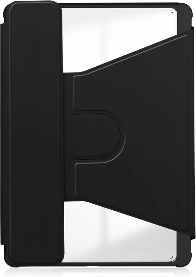 Alt view image 6 of 7 - 360 Rotating Keyboard Case Compatible with iPad Air 13 inch M2 2024, Vertical Stand Magnetic Detachable Keyboard Slim Folio Smart Cover with Keyboard,Black