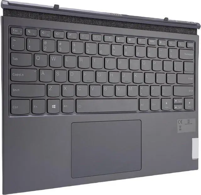 Alt view image 6 of 7 - Diyeeni Fit for Yoga Duet 2020 2021 Tablet Keyboard, Laptop Detachable Keyboard, High Sensitivity Touchpad, US QWERTY Layout with Full Sized Keys, 300mAh Battery