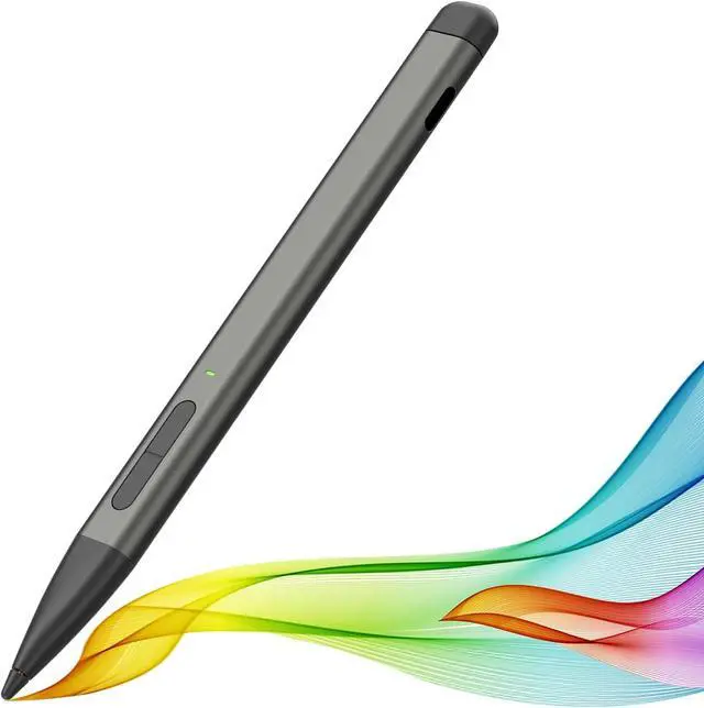 Alt view image 2 of 7 - Surface Pro 11 Keyboard with Slim Pen, Compatible with Microsoft Surface Pro11/10/9 /8 /X, 13 Inch Bluetooth Wireless Backlight Type Cover Gray