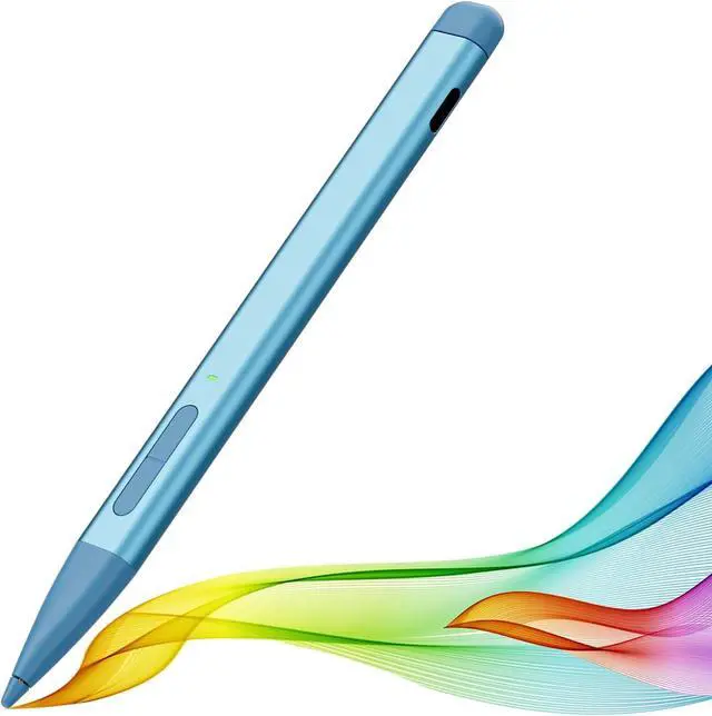 Alt view image 2 of 7 - Surface Pro 11 Keyboard with Slim Pen, Compatible with Microsoft Surface Pro11/10/9 /8 /X, 13 Inch Bluetooth Wireless Backlight Type Cover Blue