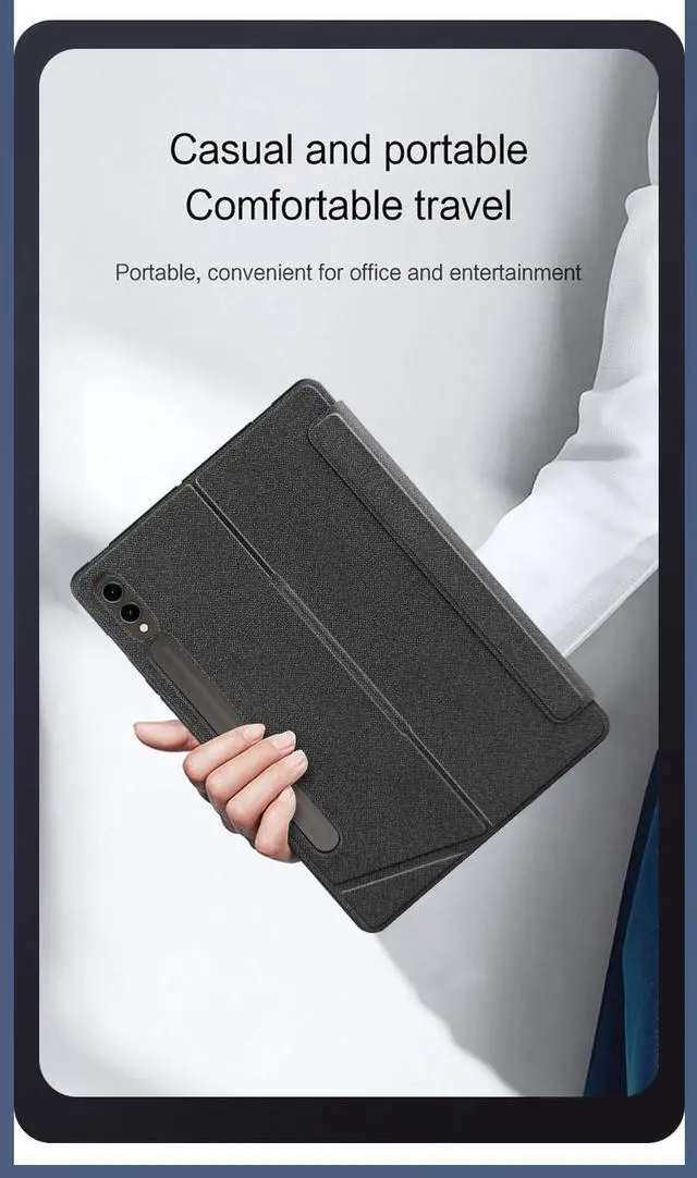 Alt view image 7 of 7 - Magnetic Keyboard for Galaxy Tab S9 FE+ 12.4"/ Tab S9+ 12.4 inch Backlit Keyboard Case with Touchpad Portrait/Landscape Modes Magnetic Detachable Backlight Keyboard