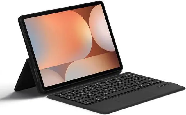Alt view image 5 of 7 - Folio Keyboard Case for Galaxy Tab S10+ Plus 12.4 inch/Tab S9+ 12.4" Integrated Keyboard Case with Touchpad Slim Folio Touch Keyboard
