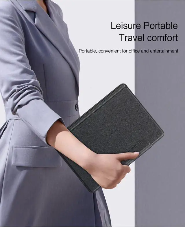 Alt view image 7 of 7 - Folio Keyboard Case for Galaxy Tab S10+ Plus 12.4 inch/Tab S9+ 12.4" Integrated Keyboard Case with Touchpad Slim Folio Touch Keyboard