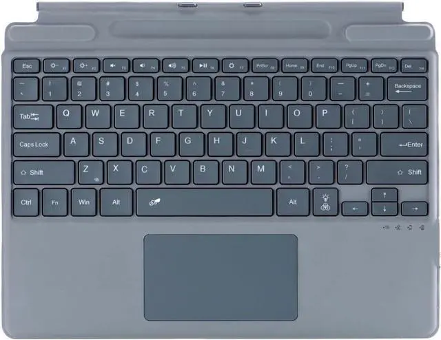 Main image of Keyboard for Microsoft Surface Pro Copilot+ (11th Edition) / Pro 11 / Pro 10 / Pro 9 / Pro 8 / Pro X, 13 inch, Detachable Type Cover with Touchpad, Pen Holder (Grey Without Backlit)