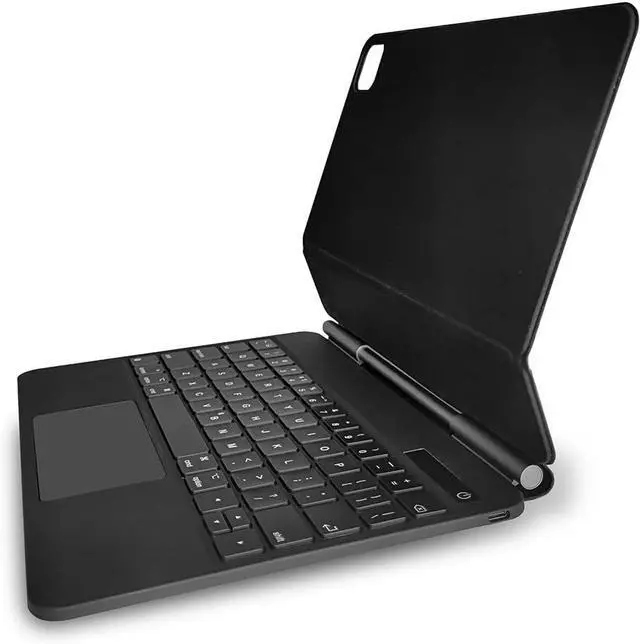 Main image of BT Magnetic Suction Touch Control Keyboard with ive Shell Compatible with Pro 12.9'' 2018-2021 Black(with Back)
