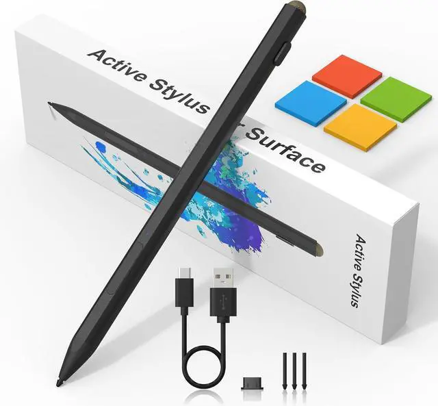 Alt view image 2 of 7 - Surface Stylus Pen and Surface Pro Keyboard Combo,Surface Pen Compatible with Surface Pro/Go/Book/Studio/Laptop, Surface Pro Keyboard Type Cover Compatible with 7+/7/6/5/4/3