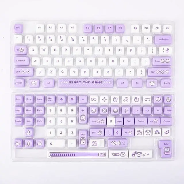 Alt view image 4 of 4 - 141-Key Dye-Sublimated PBT MOA Profile Keycap Set Compatible with ANSI and ISO Mechanical Keyboards