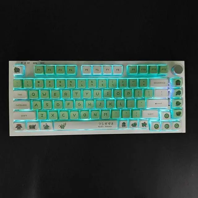 Alt view image 2 of 6 - 135 Frog Design Keycap PBT Thermal Sublimation XDA Profile Compatible with 64 68 87 98 96 104 Mechanical Keyboards