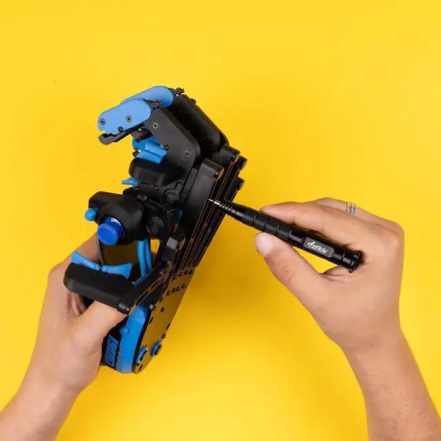 Alt view image 5 of 7 - AZERON Gaming Keypad  Programmable One Handed Keyboard for PC Gaming, Hall Effect Joystick and 30 Programmable Keys, 3D Printed Keypad for Righties (Blue, Cyborg II)