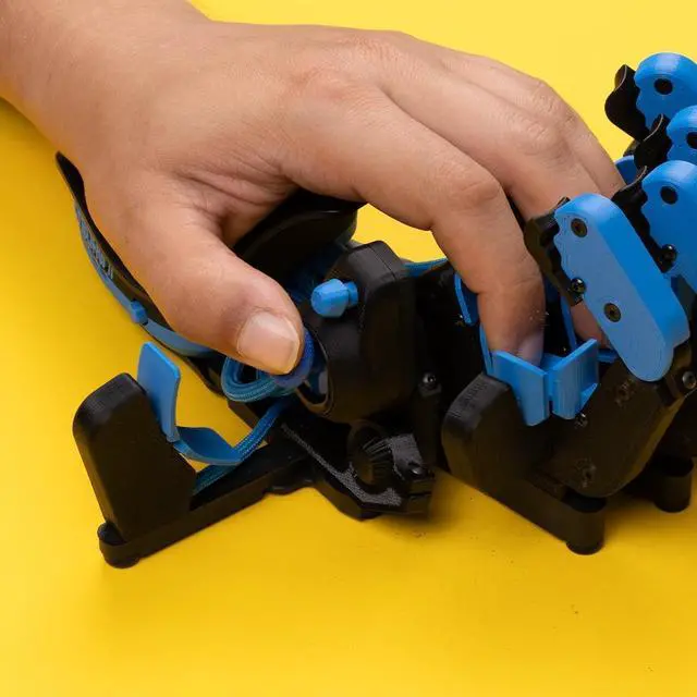 Alt view image 7 of 7 - AZERON Gaming Keypad  Programmable One Handed Keyboard for PC Gaming, Hall Effect Joystick and 30 Programmable Keys, 3D Printed Keypad for Righties (Blue, Cyborg II)